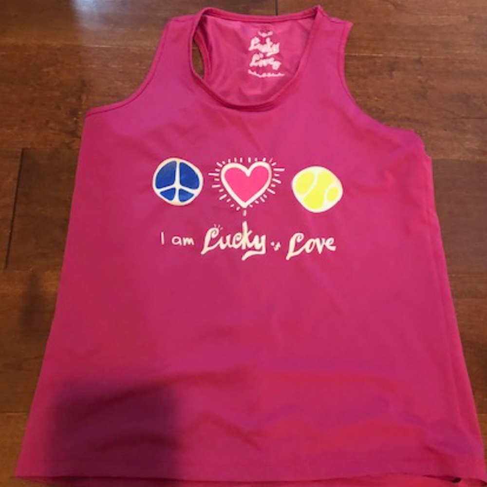 Lucky In Love Athletic Tank Top